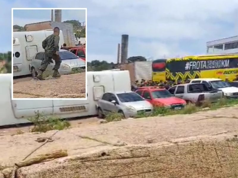 Ônibus tomba e deixa feridos no Porto da Ceasa em Manaus