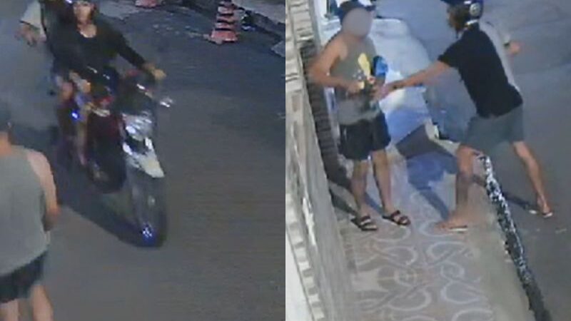 Veja momento que homem é encurralado por criminosos em Manaus