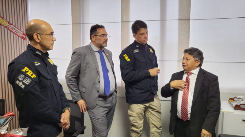 Sinésio Campos destaca importância do fortalecimento da Polícia Rodoviária Federal durante visita do Diretor-Geral à ALEAM