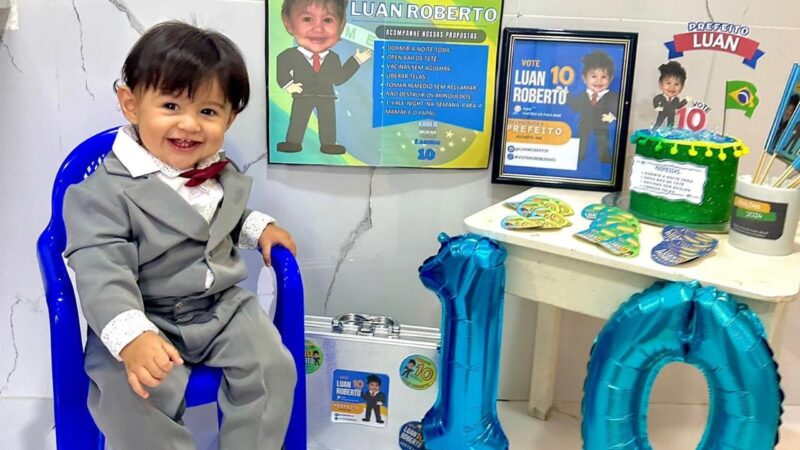 Luan Roberto comemora seu aniversário com tema Prefeito