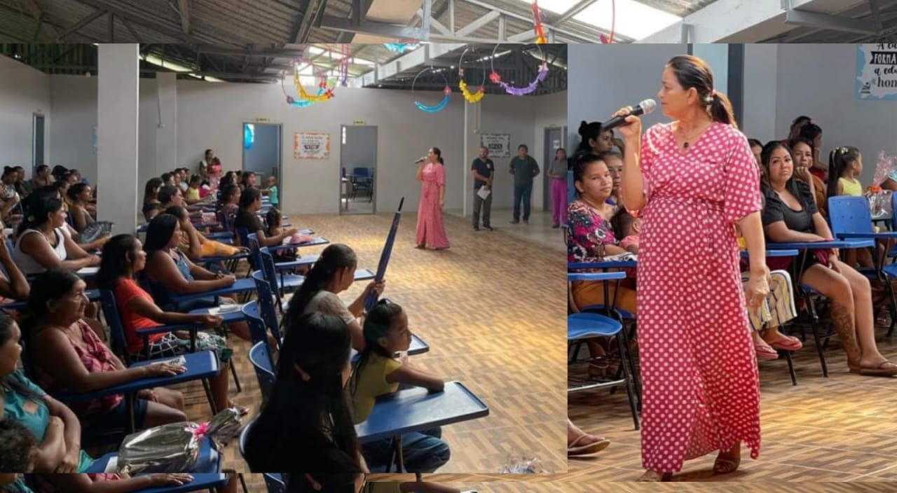 Naylê Costa participa de programação com as mães no Sampaio