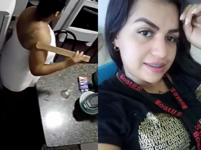 Veja quem é a madrasta flagrada espancando enteada em Manaus