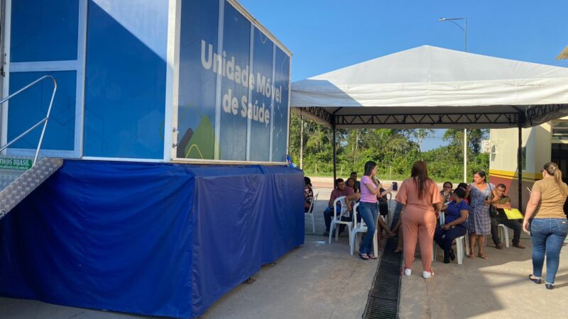 Carreta de Apoio à Saúde do Governo do Amazonas inicia atendimentos em Presidente Figueiredo