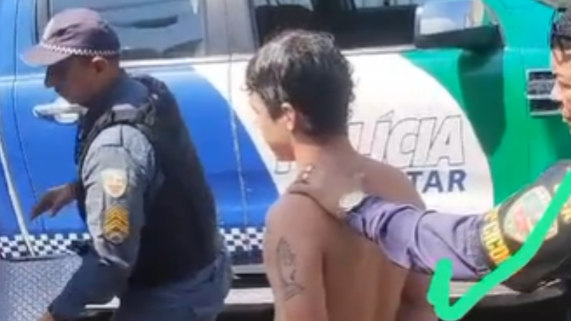 Suspeito é preso por agredir mulher com cabo e faca em Manaus