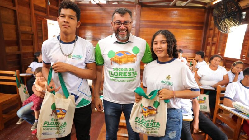 ‘Eu me sinto honrado por essa oportunidade’, diz aluno da primeira Escola da Floresta em São Sebastião do Uatumã