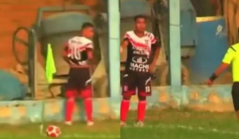 Jogador termina expulso após ter atitude inusitada e fazer xixi em jogo