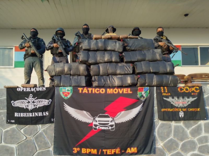 Polícia apreende 362kg de drogas em confronto com narcotraficantes no AM