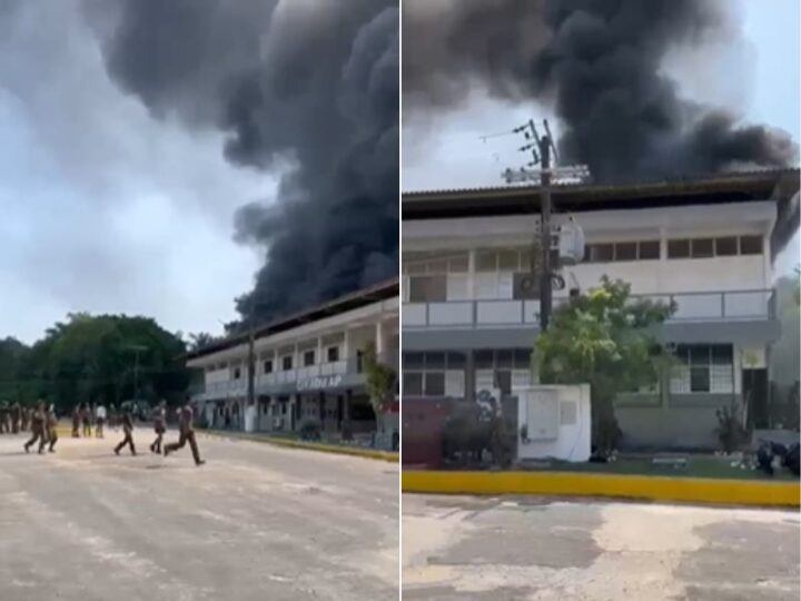 Fogo começou em ar-condicionado e se alastrou