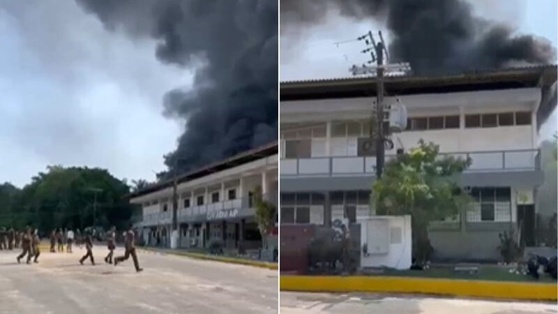 Fogo começou em ar-condicionado e se alastrou