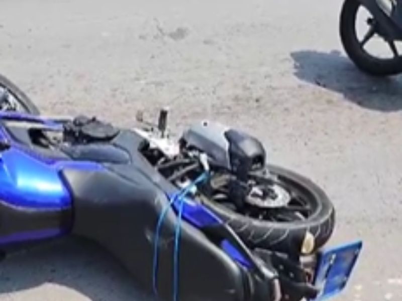 Mulher perde perna em grave acidente de moto em Manaus