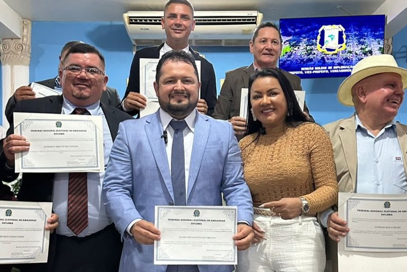 Prefeito eleito de Borba, Toco Santana, celebra diplomação e promete transformação para o município