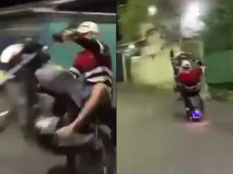 'Amostradinho' rala a bunda ao cair da moto em Manaus • Portal Tucumã