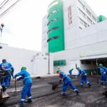 Obras de recapeamento asfáltico avançam na área externa do Complexo Hospitalar Sul