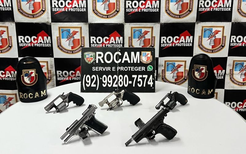 Adolescente guardava armas de fogo para traficante em Manaus