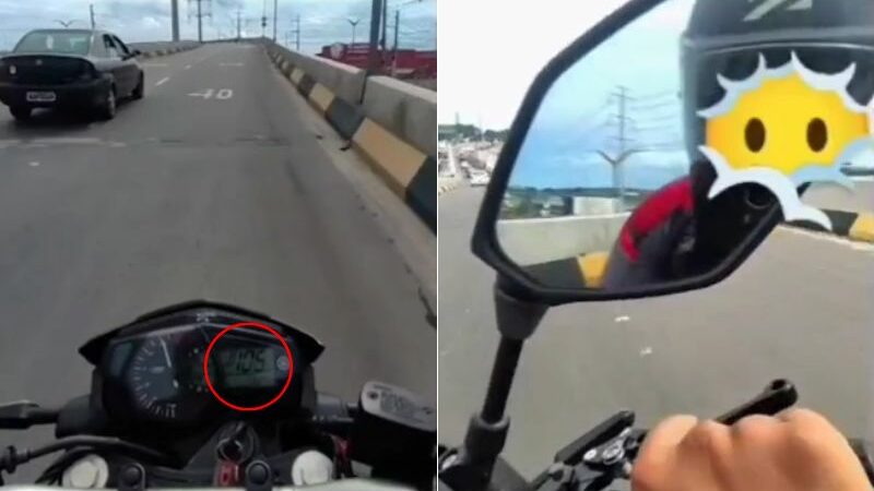 ‘Amostradinho’ faz vídeo subindo viaduto Rei Pelé a 107 km/h em Manaus