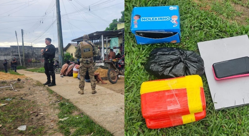 quadrilha é presa por tráfico de drogas e mais três crimes