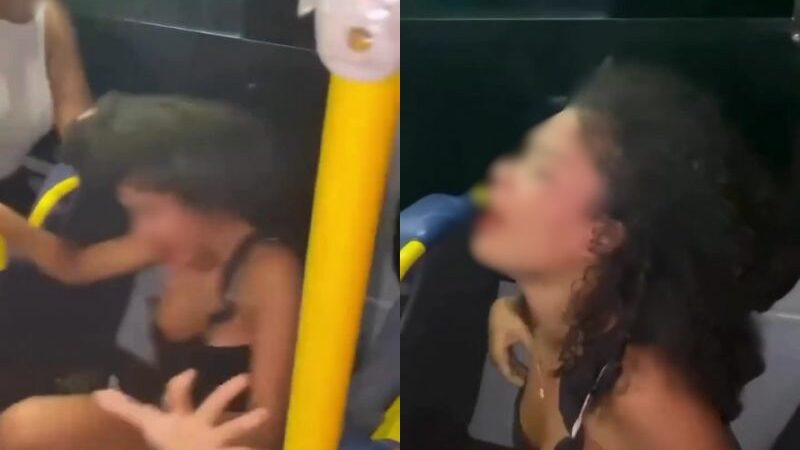 ‘Arlequina de Manaus’ chora e pede perdão ao ser arrebentada por vítimas de assalto a ônibus