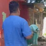 Ambulância do Samu em ocorrência na zona leste de Manaus, onde bebê foi encontrada morta
