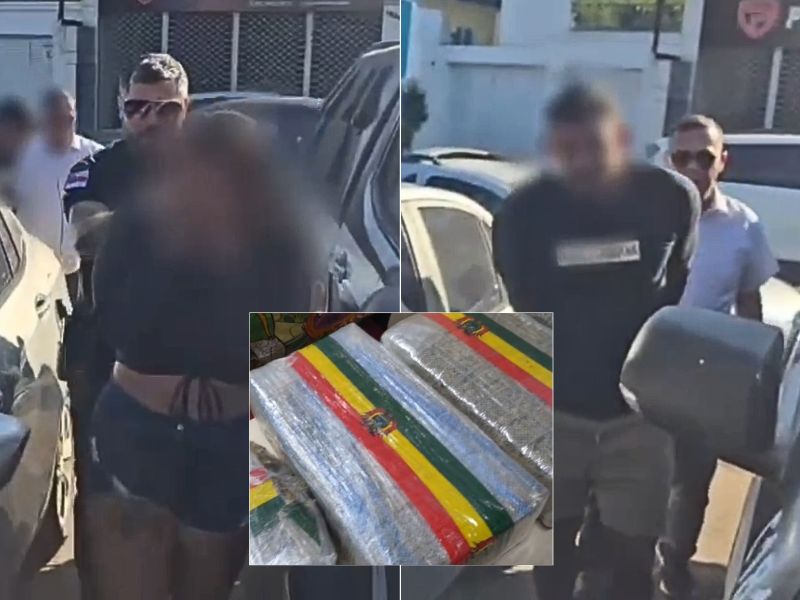 Casal que abastecia Coroado com drogas é preso com 3 kg de maconha