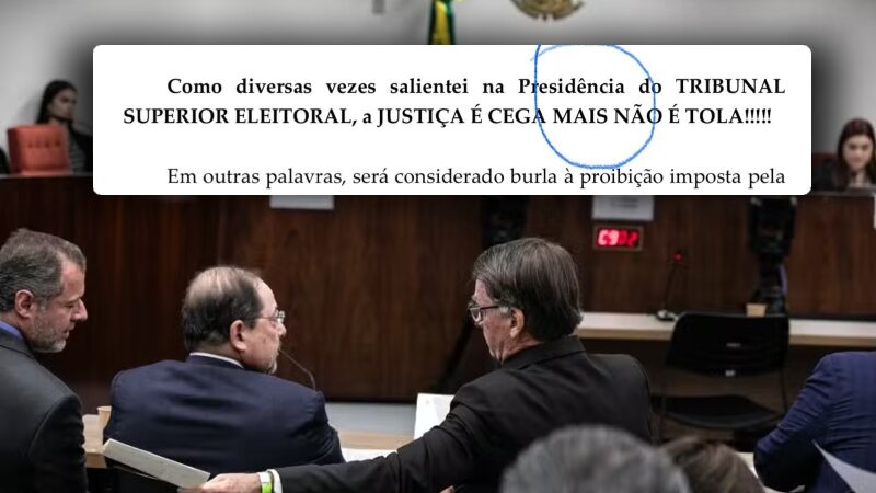 Juiz do Supremo comete erro de português em decisão que adverte Bolsonaro
