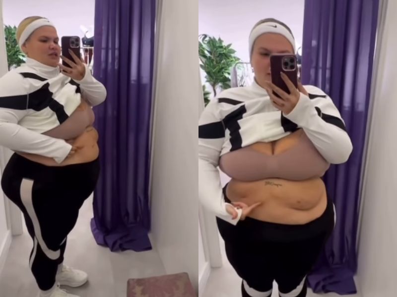 Thais Carla faz treino intenso e revela incômodo com excesso de pele após perder mais de 50 kg • Portal Tucumã