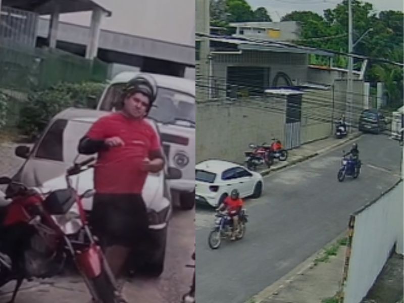 Dupla é flagrada furtando motos em plena luz do dia em Manaus