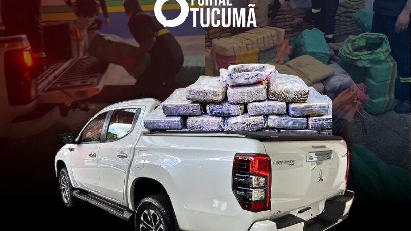 ‘Picape do tráfico’ com meia tonelada de drogas era escoltada por facção
