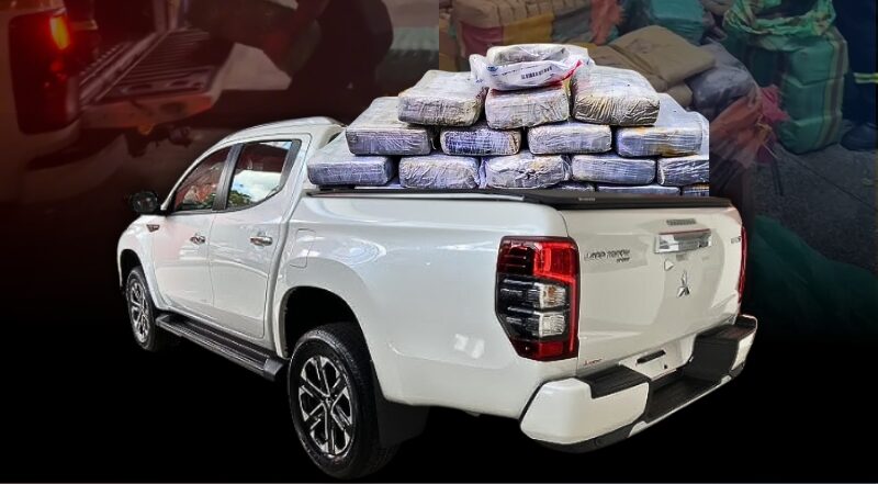 ‘Picape do tráfico’ com meia tonelada de drogas era escoltada por facção