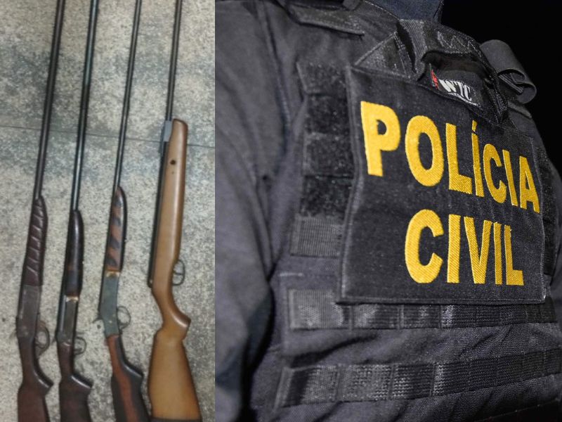 Em São Paulo de Olivença, suspeito é preso por comércio ilegal de armas de fogo