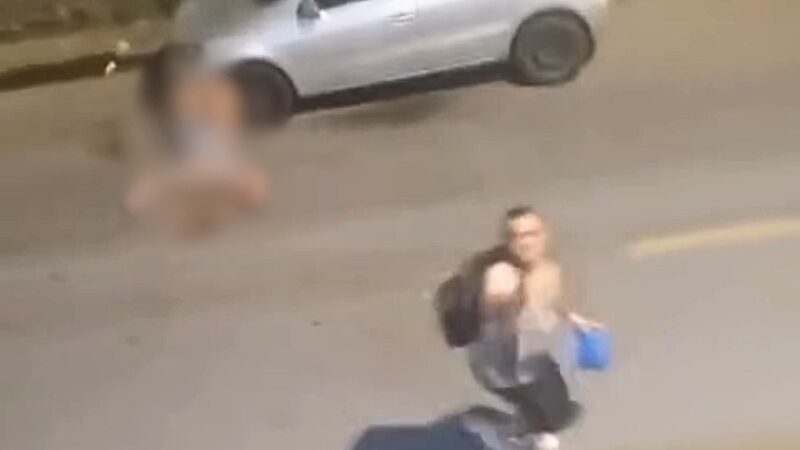 Sargento atira 15 vezes contra ex-mulher no meio da rua em Manaus; duas ficam feridas