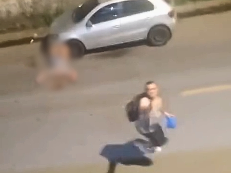 Sargento atira 15 vezes contra ex-mulher no meio da rua em Manaus; duas ficam feridas