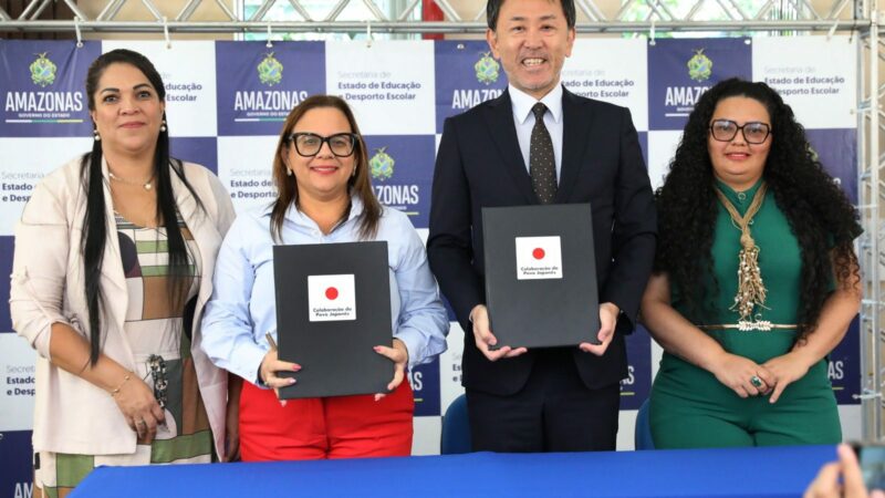 Secretaria de Educação e Consulado do Japão firmam parceria para a construção de quadra esportiva na EE Maria Calderaro