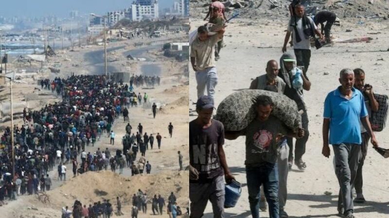 Com cessar-fogo em vigor, milhares de palestinos retornam a uma Gaza em ruínas