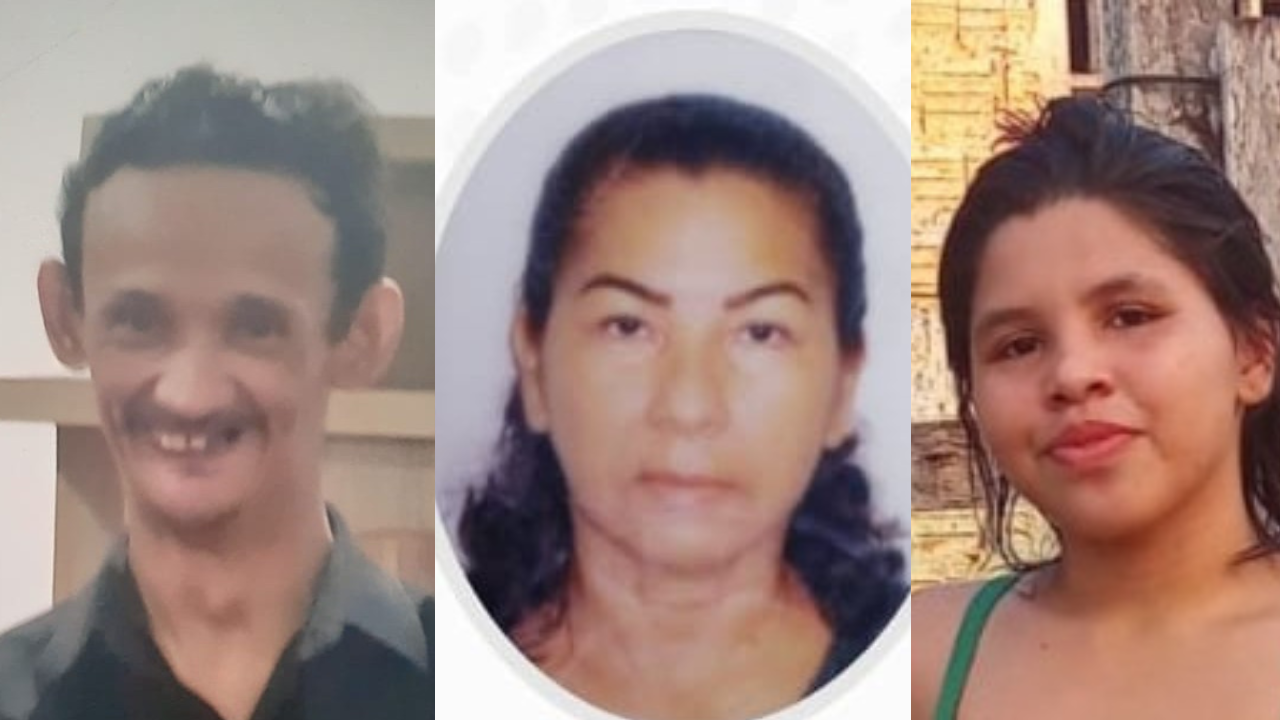 Imagens de três desaparecidos no Amazonas são divulgadas pela policia; Saiba como ajudar