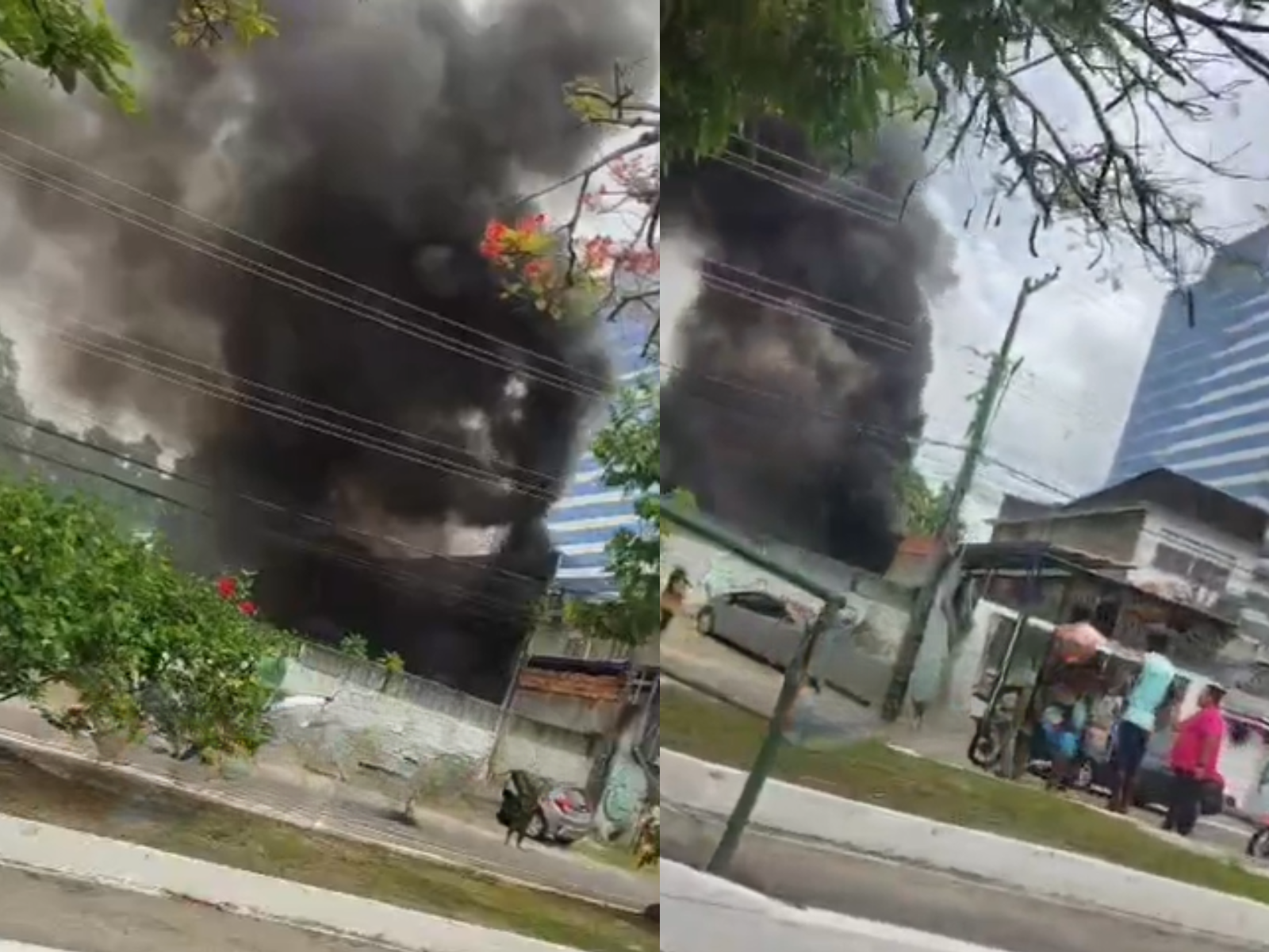Incêndio de grandes proporções é registrado no Boulevard