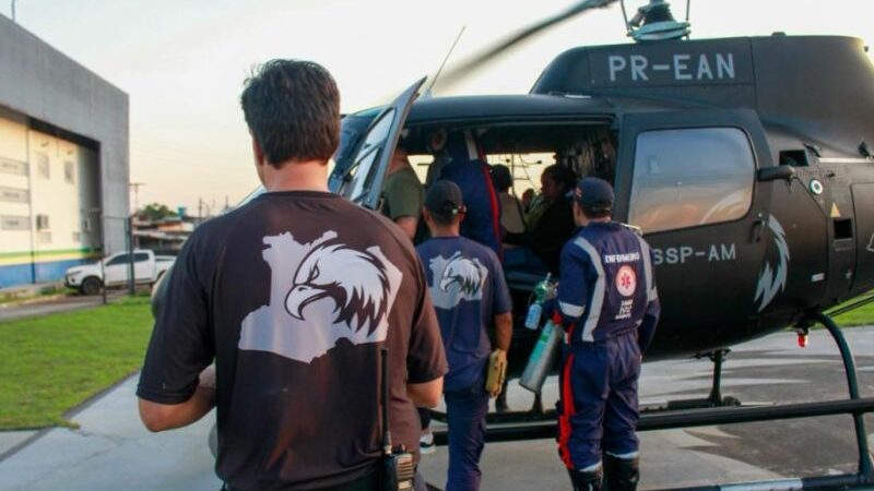 Resgate aeromédico salva vida de criança e idosa em Manaus