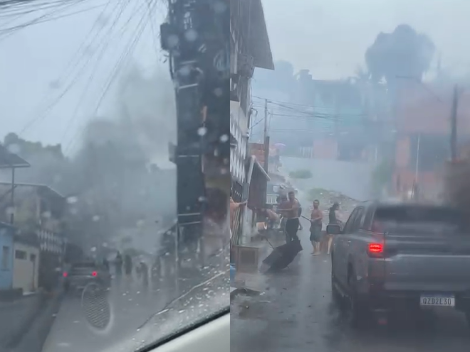 Casas são atingidas por incêndio no bairro Grande Vitória