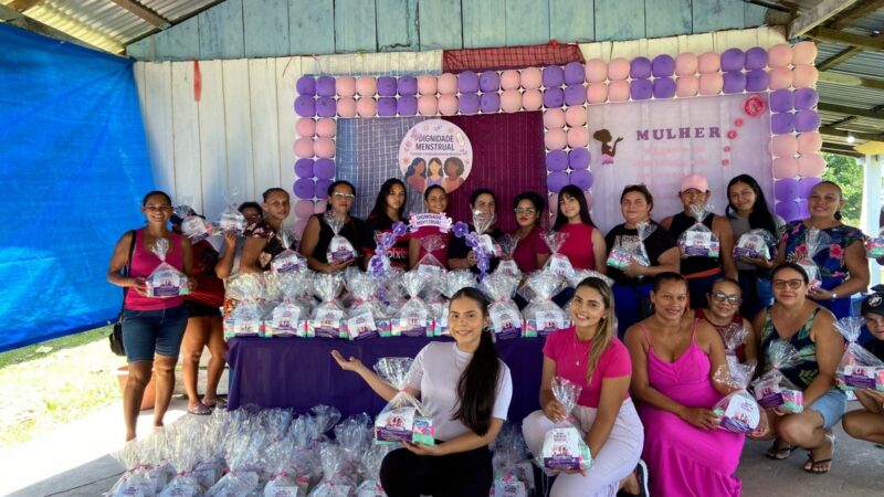 Dignidade Menstrual: programa alcança meninas e mulheres de 16 municípios, com mais de 32 mil absorventes higiênicos entregues