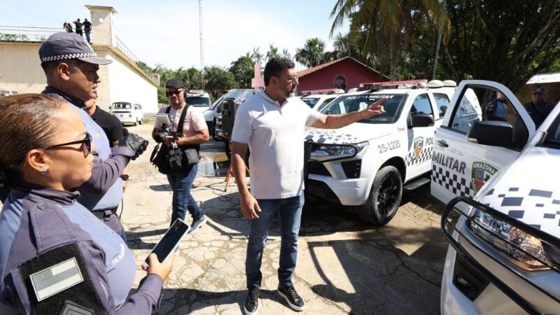 Governador Wilson Lima entrega sete novas viaturas e reforça a segurança em Tabatinga