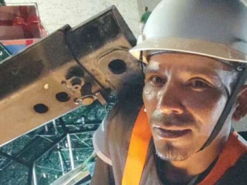 Trabalhador publicou mensagem de coragem horas antes de morrer no trabalho