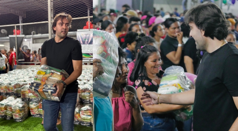 Deputado Thiago Abrahim reforça compromisso com Itapiranga e participa de ação do Natal Solidário