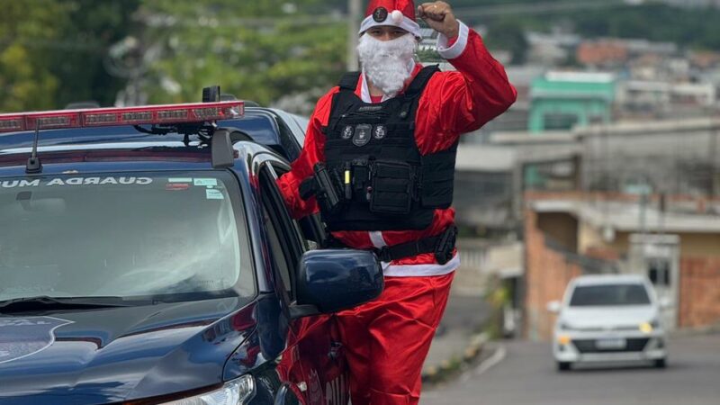 Guarda Municipal realiza Natal Solidário com atividades e entrega de brinquedos em Manaus