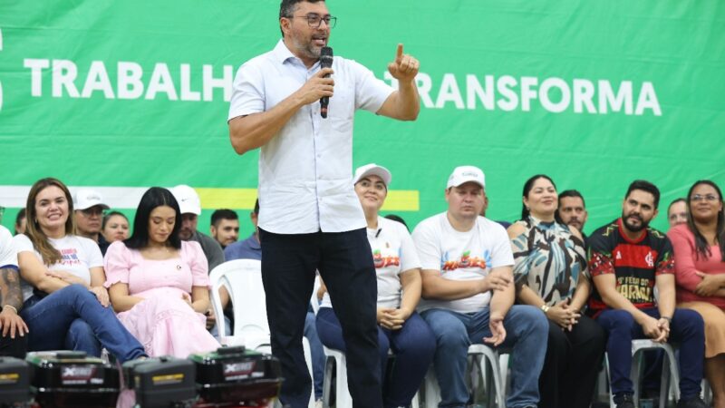 Wilson Lima autoriza asfaltamento, novos poços e iluminação LED em Maués