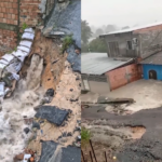 Rompimento de tubulação após forte chuva destrói casa na zona norte de Manaus