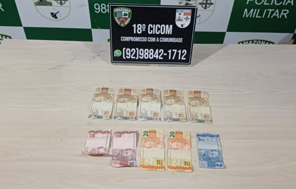 Homem é preso com dinheiro falso ao tentar comprar em comércio na zona Norte de Manaus