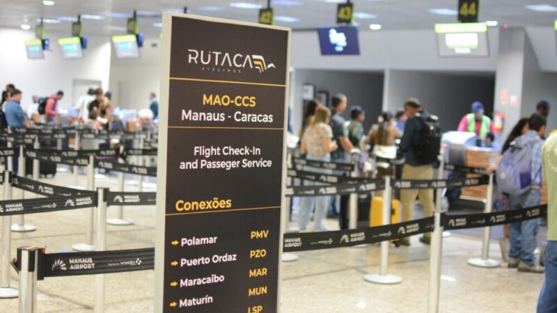 Manaus retoma voos diretos para Caracas com duas frequências semanais