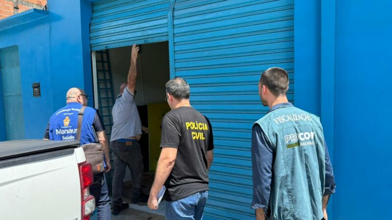 Operação fecha loja clandestina de produtos de limpeza na Zona Norte de Manaus