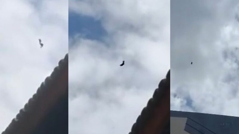 Problema técnico em paraquedas é registrado durante salto em Manaus