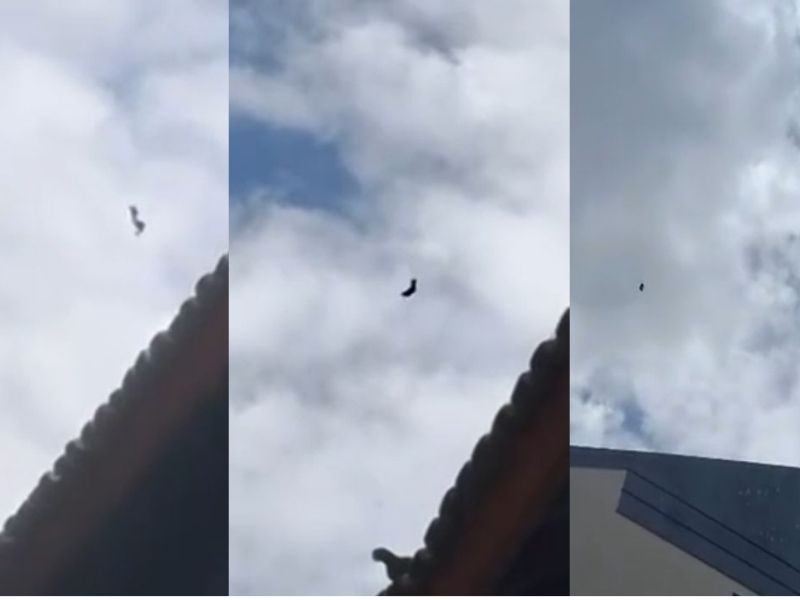 Problema técnico em paraquedas é registrado durante salto em Manaus