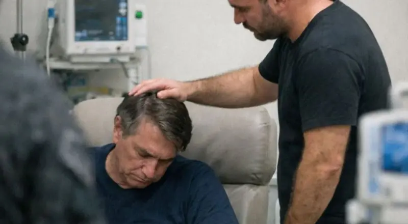 Carlos diz que Bolsonaro está “apagado” e com dificuldade para respirar durante internação